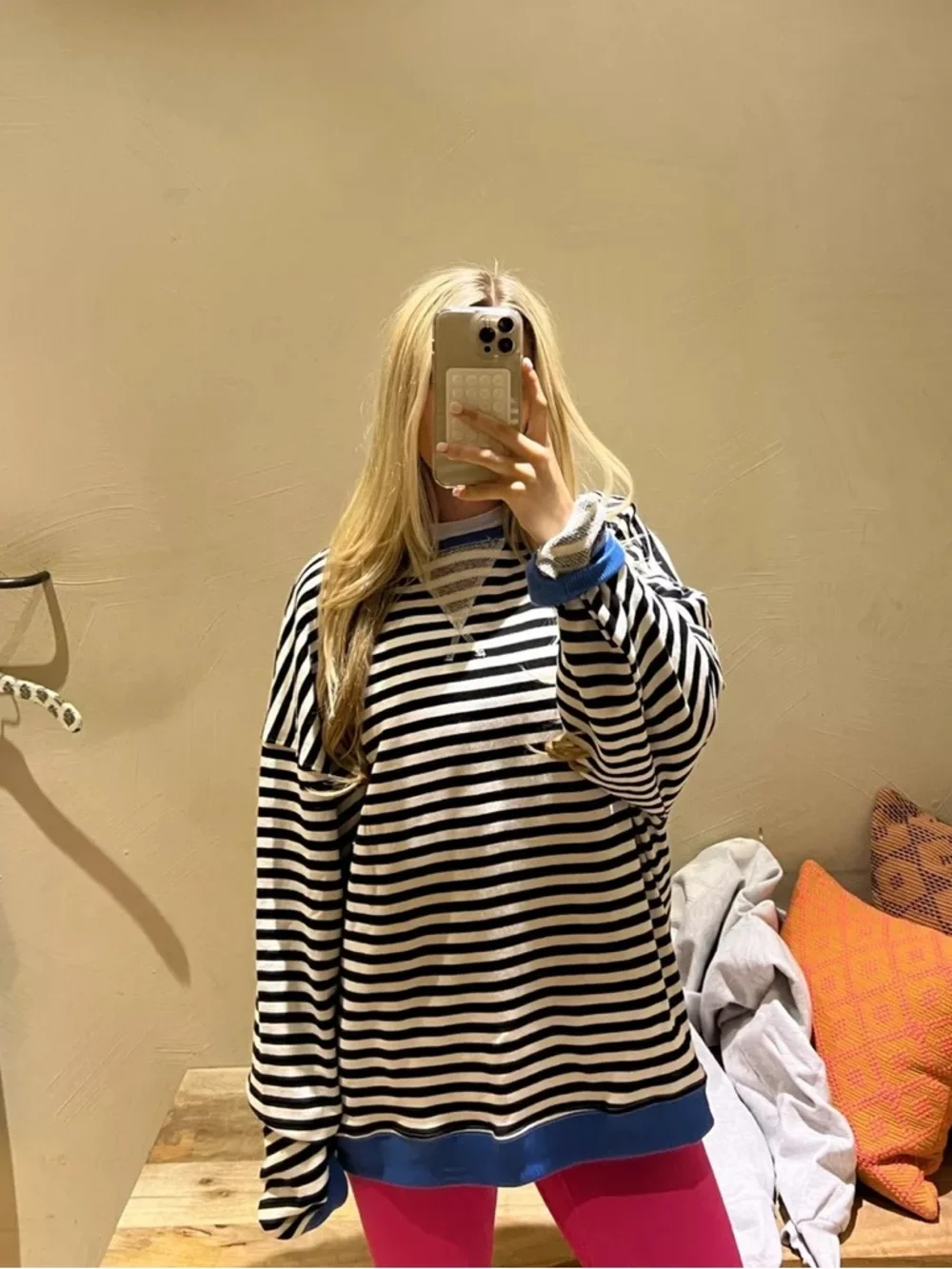 FREE PEOPLE Oversized Stripe Sweater M